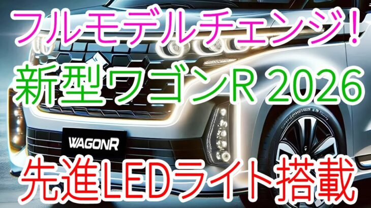 2026年スズキ新型ワゴンRフルモデルチェンジ！先進LEDライト＆迫力デザインの全貌公開！