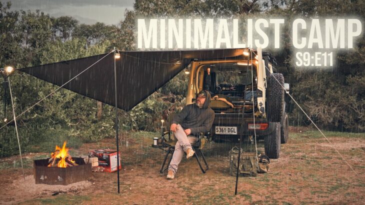 Minimalist Jimny Car Camping | Chicken & Rice Over the Fire | ASMR Camping