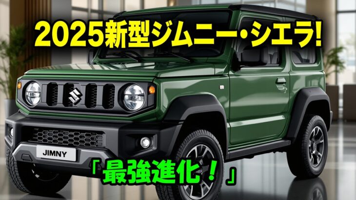 スズキ新型ジムニー・シエラ2025年大進化！最新デュアルカメラブレーキサポート搭載で安全性が別次元に！