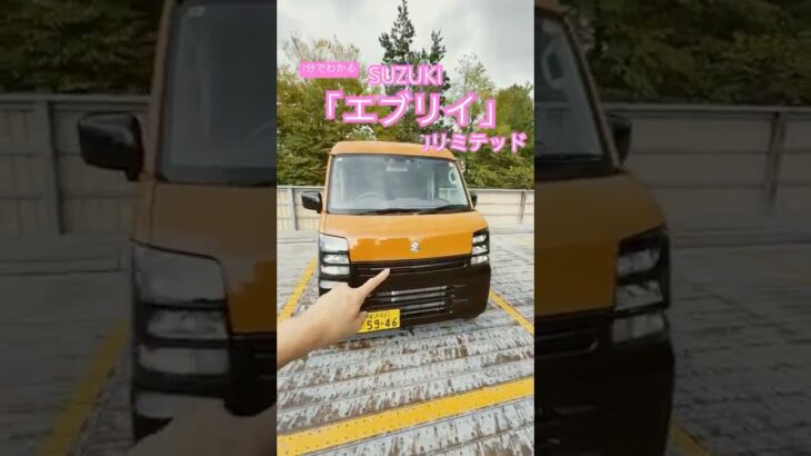 【1分でわかる】限定車！エブリイJリミテッドが可愛すぎる！スズキ「エブリイ」の特別仕様Jリミテッド⭐️ SUZUKI EVERY #shorts  #short
