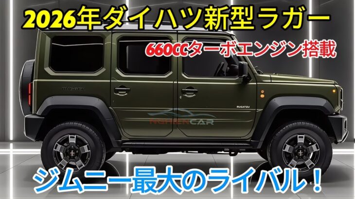 2026年ダイハツ新型ラガー、新時代のSUV登場! 最新660ccターボと驚異の安全性能！ジムニー最大のライバル！