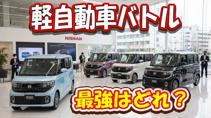 【四天王対決】新型ルークスは勝てる？N-BOX・スペーシア・タントの強みを徹底検証！