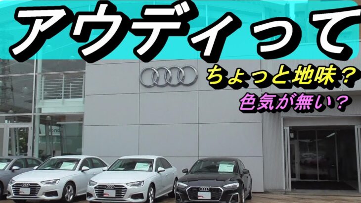 【アウディ】メルセデス、BMWに比べて地味なイメージのアウディ。それが好きな人も多いようです。