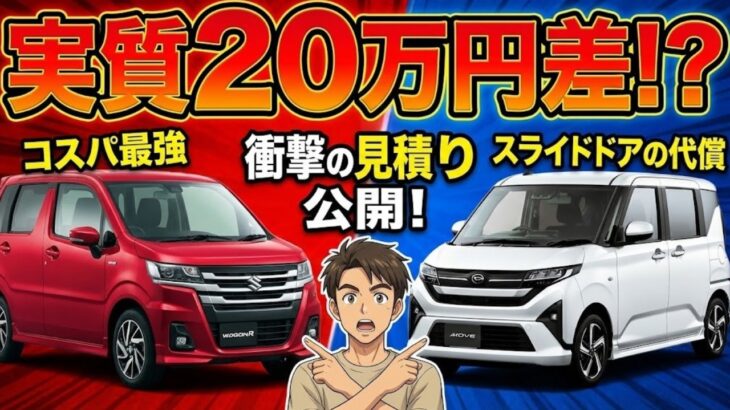 【衝撃】新型ムーヴvsワゴンR！見積もりで判明した「20万円の残酷な真実」とは？