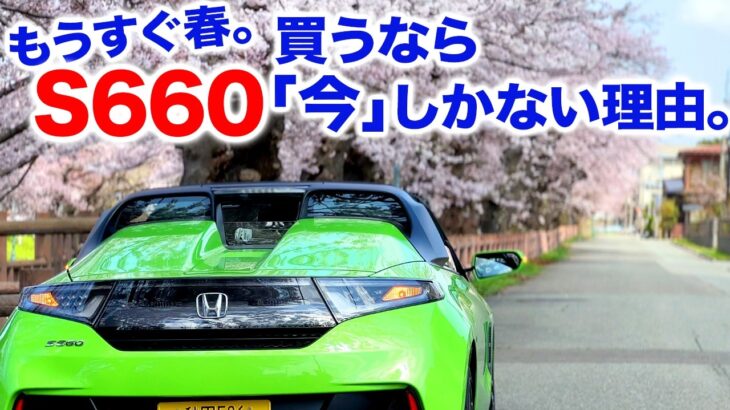 今年の桜はS660で見上げよう。S660 CVTを買うなら「今」しかない理由。雪国のオーナーが背中を押します。