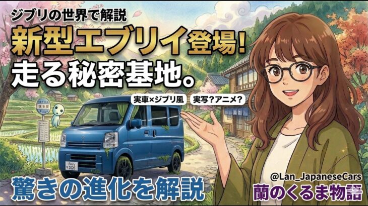 スズキ新型エブリイ 2026 完全解説 | N-VAN・ハイゼットとの決定的な違いとは？ 蘭のくるま物語