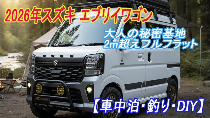 【SUVは不要!?】スズキ エブリイワゴンが「大人の秘密基地」と呼ばれる理由。2m超えフルフラットと絶対知るべき弱点