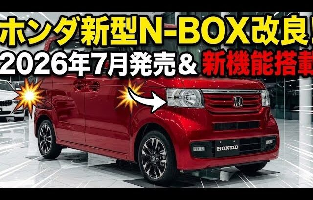 【速報】ホンダ新型N-BOX改良！ 2026年7月発売＆新機能搭載