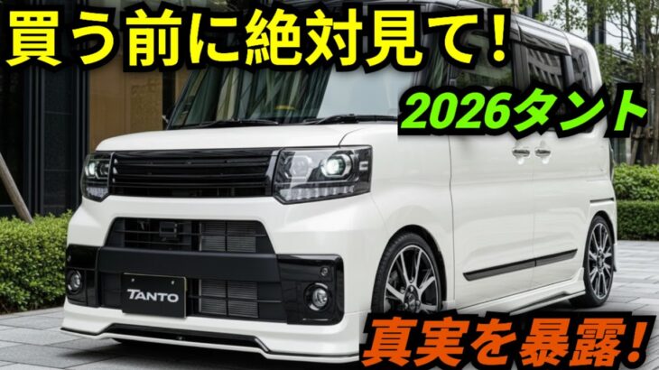 ついに公開！2026年ダイハツ・タント 完全レビュー｜驚きの新機能・内装・価格を徹底解説【MU AutoReviews】