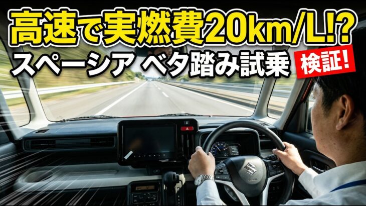 スペーシアの燃費がまさかの結果に！ベタ踏みでどうなる!?