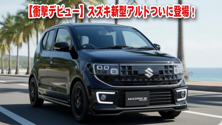 【衝撃デビュー】スズキ新型アルトついに登場！標準モデル＆ワークス後継が同時発売で軽自動車界に革命！