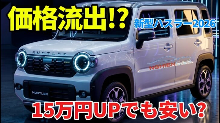 【価格流出】新型スズキハスラー2026は値上げでも安い？驚きの理由を徹底解説
