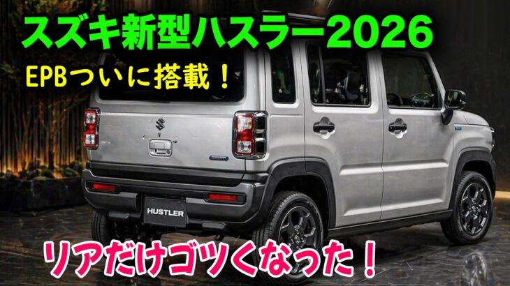 スズキ新型ハスラー登場、ついにEPB搭載！でもフロントとリアで方向性が真逆になった件！