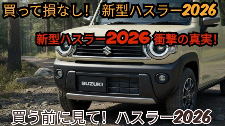 新型スズキ・ハスラー2026、ついに全貌解禁！誰も知らなかった衝撃の真実を徹底暴露