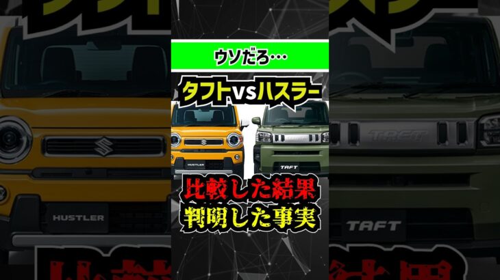 【ダイハツえぐくない？】軽SUVタフトとハスラーを比較した結果、コスパの優劣が明らかに【マイルドハイブリッド】#新型車 #automobile #suzuki #taft #ハスラー #タフト