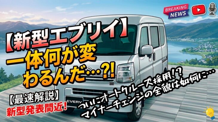 【新型エブリイ】ついにオートクルーズ採用！？マイナーチェンジの全貌は如何に…