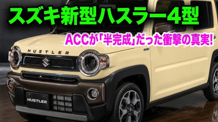 スズキ新型ハスラー4型2026年5月発売！待望の電動パーキングブレーキがついに搭載！