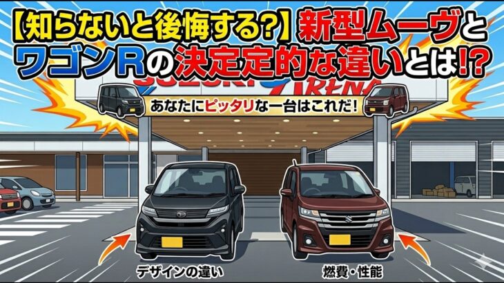 【知らないと後悔する？】新型ムーヴとワゴンRの決定的な違いとは！？ あなたにピッタリな一台はこれだ！