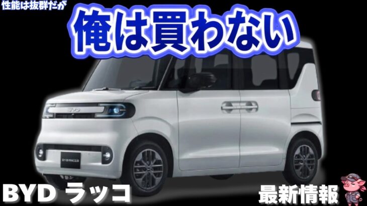 【日本車敗北？】EVカーシェアトップの中国からの刺客BYD ラッコは買いなのか？経済的メリットデメリットや日産サクラ・ホンダN-ONE eとの比較について徹底解説！