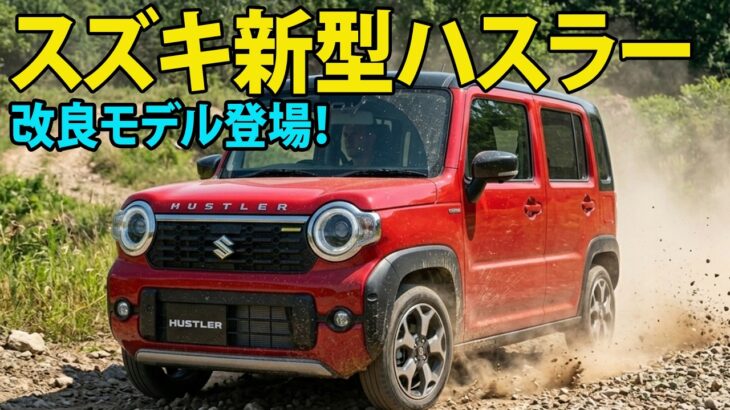 スズキ新型ハスラー改良モデル登場！BSM標準化＆タフワイルド仕様が熱い！
