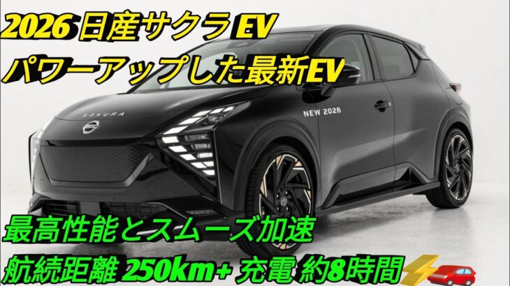 2026 日産サクラ EVついにフルモデル進化航続距離 性能 快適性を徹底解説軽EVの新たな基準がここに登場 🚗⚡