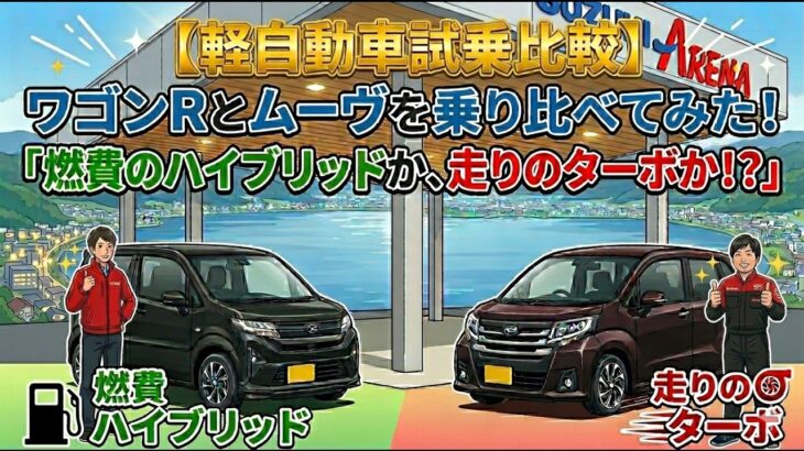 【軽自動車試乗比較】ワゴンRとムーヴを乗り比べてみた！「燃費のハイブリッドか、走りのターボか！？」