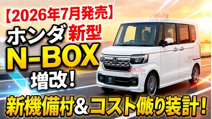 【2026年7月発売】ホンダ新型N-BOX改良！新装備＆維持費の真実！