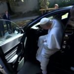 Pope Leo checks out Ferrari’s first all-electric car