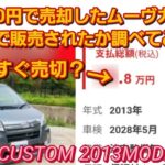 ネクステージに売却したムーヴカスタムが何円で販売されたか調べた。DAIHATSU MOVE CUSTOM LA100S 中古車 おすすめ新型N-BOXカスタム タントカスタム ダイハツ ミライース