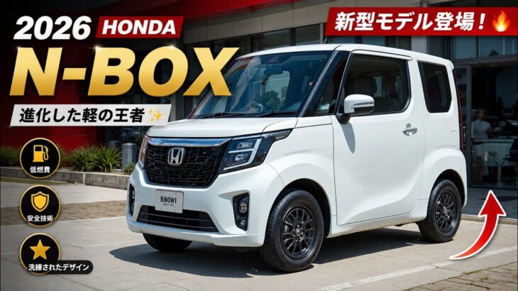 2026年ホンダN-BOX登場 ― 日本一売れている軽自動車がさらに進化！🚗🔥