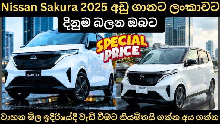 Nissan Sakura 2025 අඩු ගානට ලන්කාවට දිනුම් බලන ඔබට:Full Price Breakdown of Popular Models & Updates