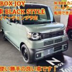 2026年7月年次改良予定 ホンダ N-BOX JOY特別仕様車 BLACKSTYLE 先行展示車見てきました！装備充実の車です。カスタムのテールゲートガーニッシュ転用も考察 商談メモも紹介！