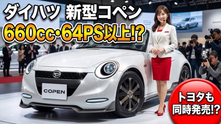 ついに公開!ダイハツ新型コペン登場!トヨタ兄弟モデルも同時発売か!?車名変更の真相とは!