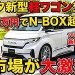 トヨタ新型軽ワゴン登場！100万円でN-BOX超え！？軽市場が大激変！