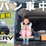 長野【車中泊】最新軽バンで標高2000mに泊まる夜｜エブリイＪリミテッド　道の駅美ヶ原高原