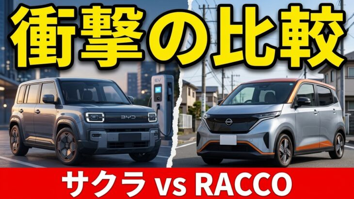 【衝撃】BYD RACCOは買いか？日産サクラと徹底比較した結果