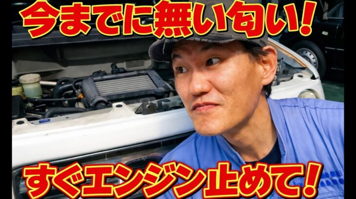 今までに無い匂い！すぐエンジン止めて！