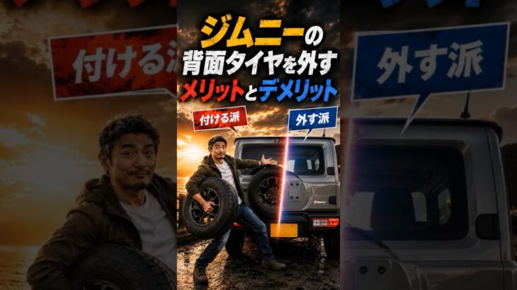 【ジムニー】背面タイヤを外すとどうなる？メリット＆デメリット5選！#short