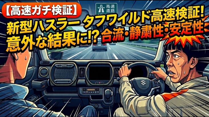 「【高速ガチ検証】新型ハスラー タフワイルド（2WD・NA）で高速道路を走ったら意外な結果に！？合流・静粛性・安定性を徹底レビュー