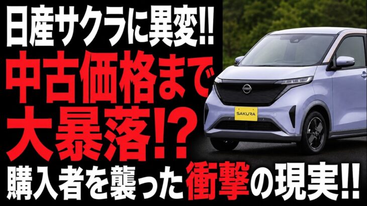 日産サクラに異変!! 中古価格がまさかの大暴落…購入者を襲ったEVの衝撃的な現実が判明!!