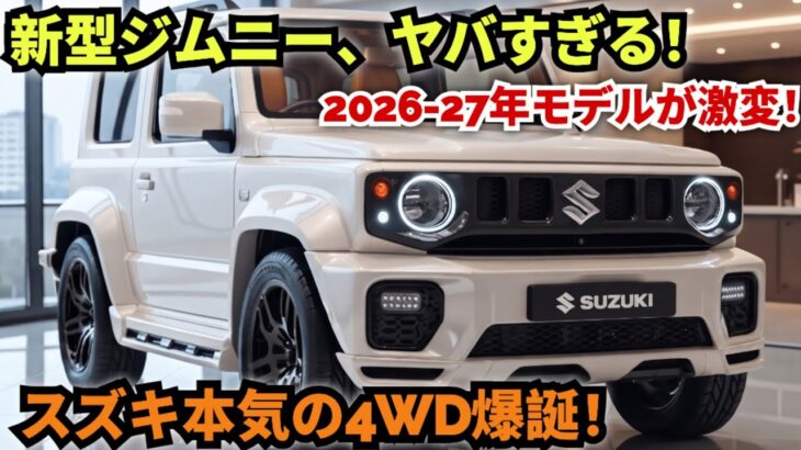 【衝撃】新型スズキ・ジムニー2026-27がヤバすぎる件…徹底レビュー!【JDM AutoReviews】