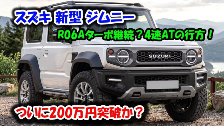 ２０２７ スズキ 新型 ジムニー がエグい！初の顔面刷新、新丸目LED・新バンパー…ついに200万円突破か？