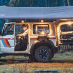 Sleep in my Cozy Suzuki Jimny in HEAVY RAIN, Solo Camping, Relaxing ASMR