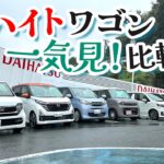 軽ハイトワゴン比較！DAIHATSU MOVE,MOVE CANBUS/SUZUKI WagonR/WagonR SMILE/MITSUBISHI eKWAGON/NISSAN DAYZ/HONDA