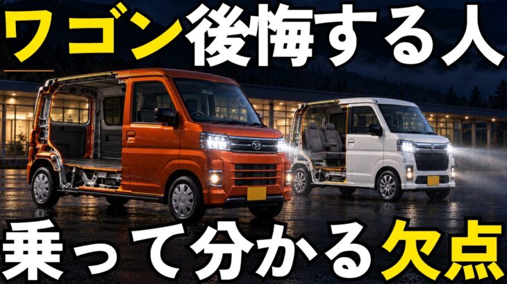 【徹底解剖】エブリイワゴンとアトレー、どちらが優れているのか？徹底的に比較します｜変速比まで同じCVT・持ち主の実燃費・後ろの席と平らな荷室・4ナンバーの決まり